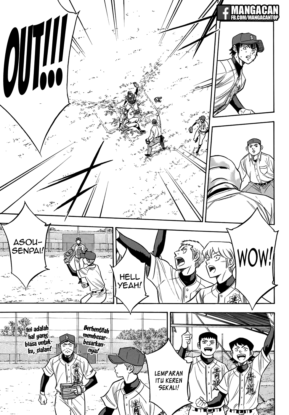Diamond no Ace Act 2 — Chapter 125, halaman 19
