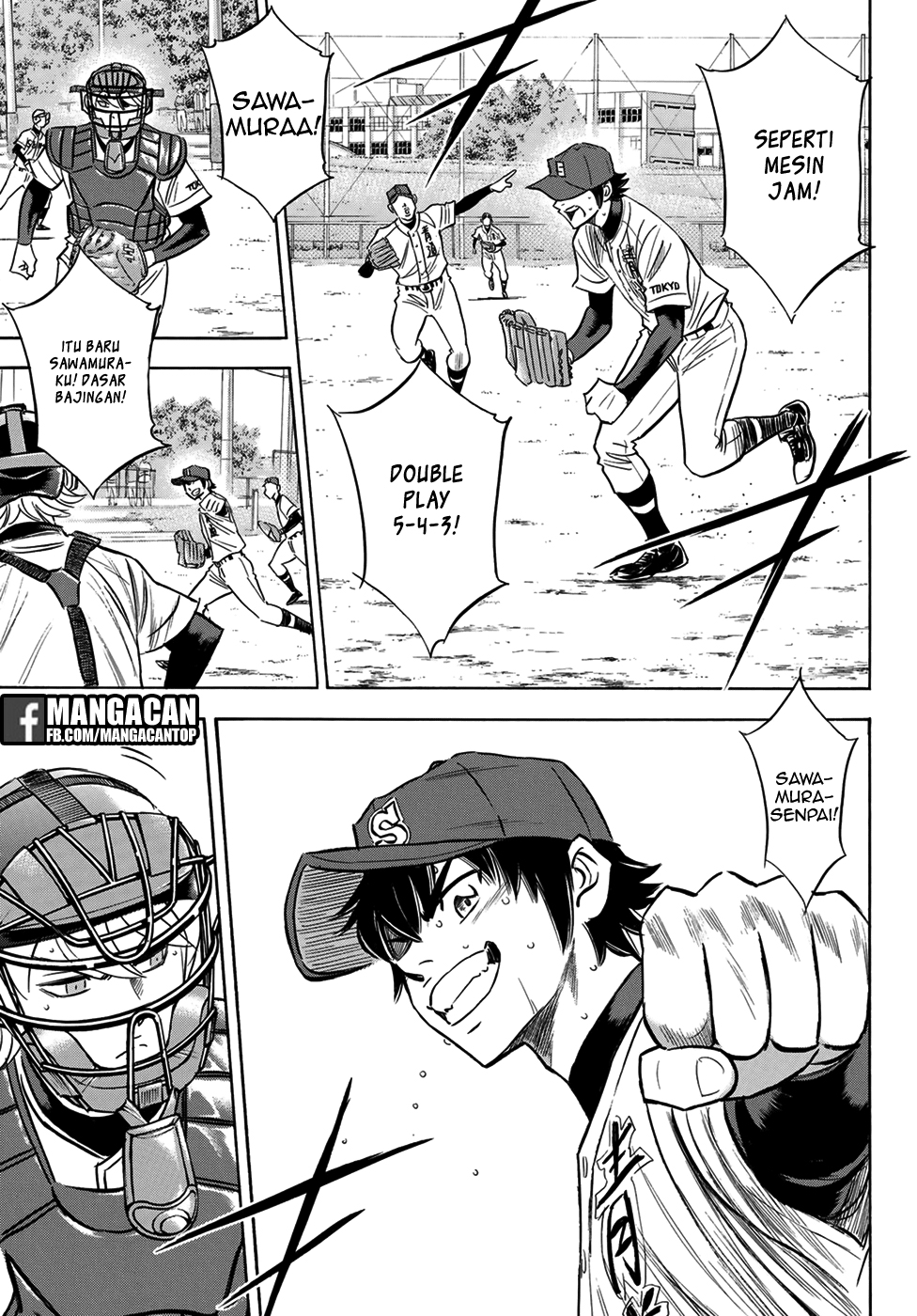Diamond no Ace Act 2 — Chapter 123, halaman 19