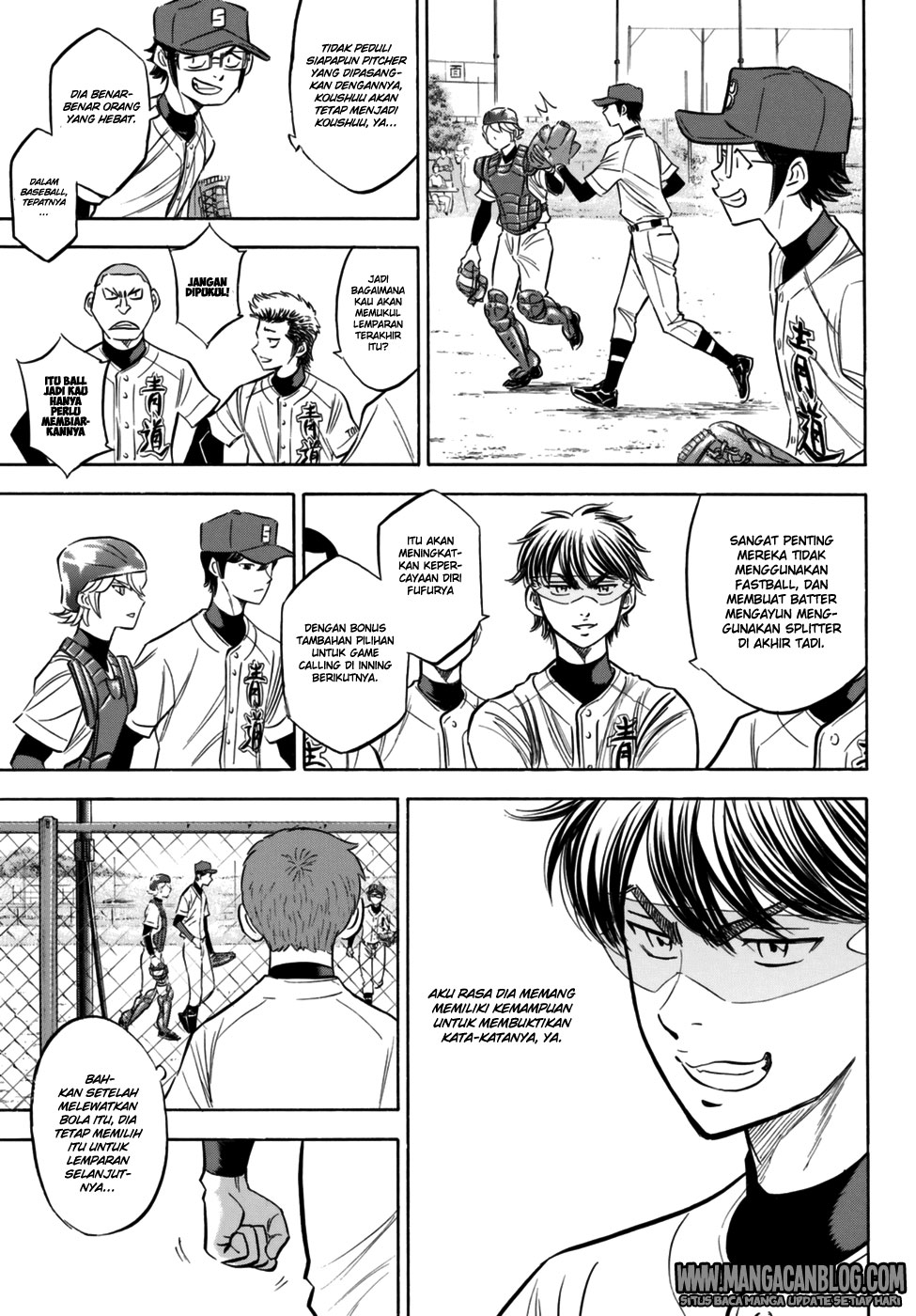 Diamond no Ace Act 2 — Chapter 95, halaman 11