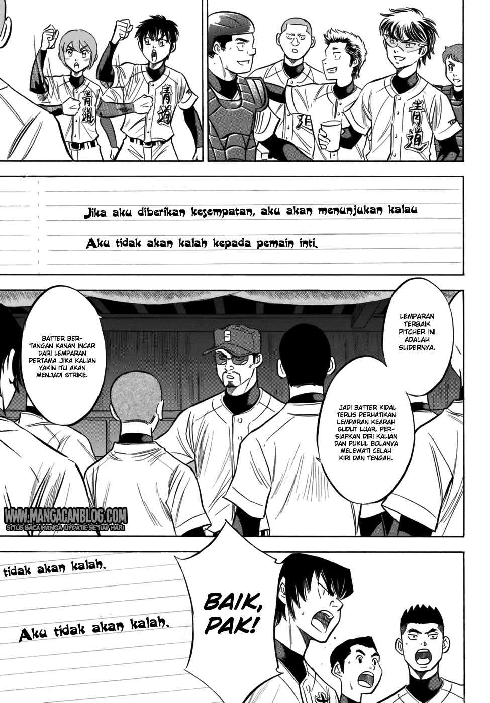 Diamond no Ace Act 2 — Chapter 95, halaman 19