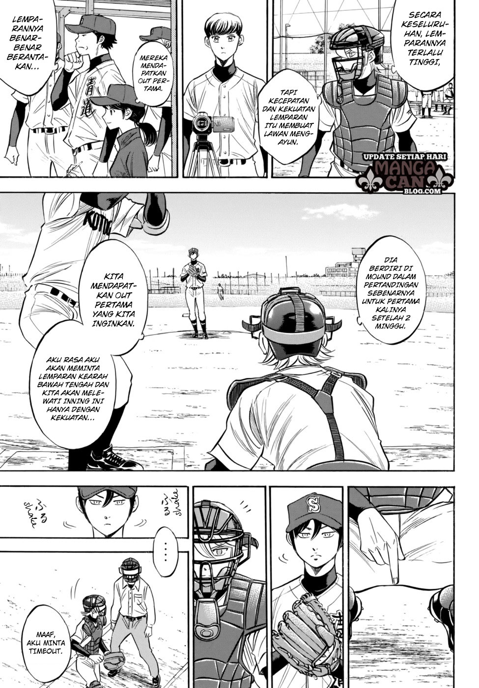 Diamond no Ace Act 2 — Chapter 94, halaman 9