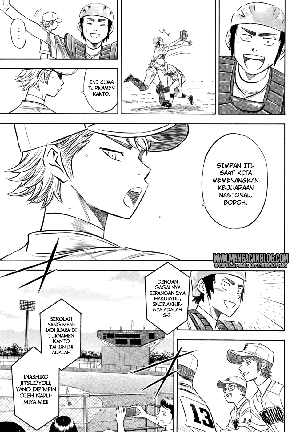 Diamond no Ace Act 2 — Chapter 92, halaman 9