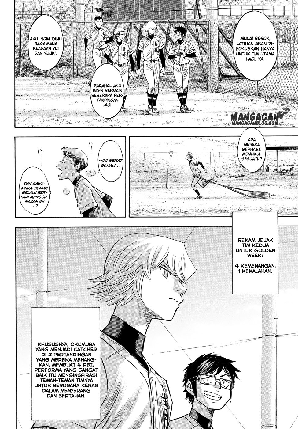 Diamond no Ace Act 2 — Chapter 77, halaman 4