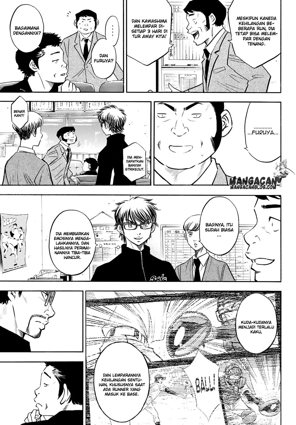 Diamond no Ace Act 2 — Chapter 77, halaman 9