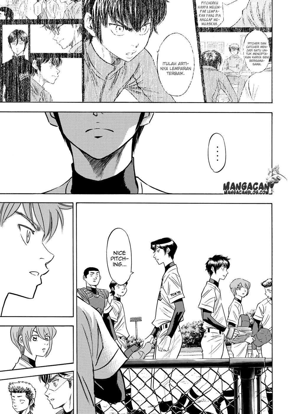 Diamond no Ace Act 2 — Chapter 75, halaman 9