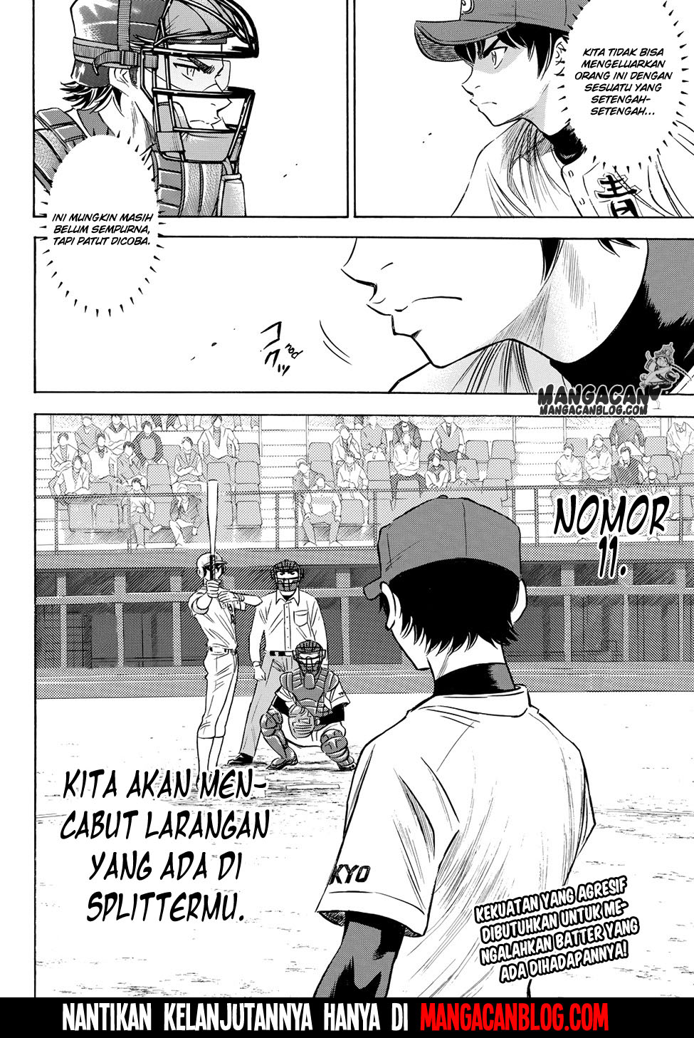 Diamond no Ace Act 2 — Chapter 72, halaman 19