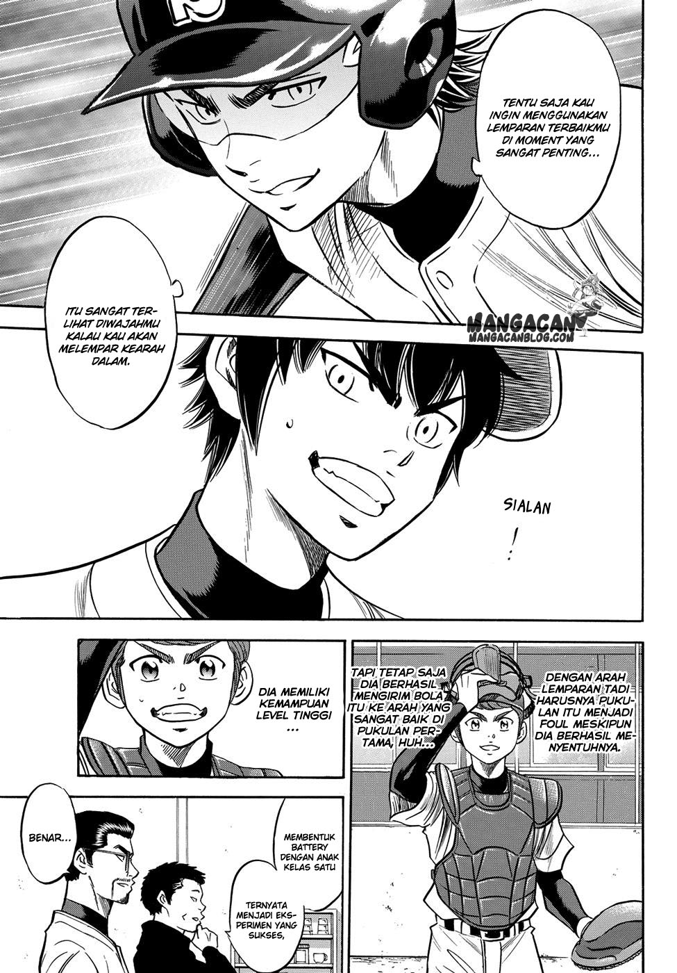 Diamond no Ace Act 2 — Chapter 61, halaman 19