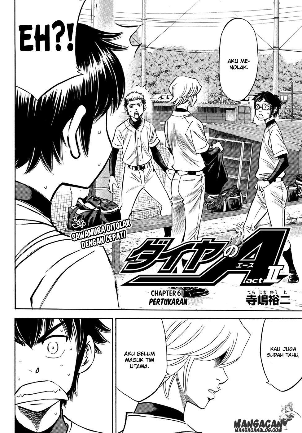 Diamond no Ace Act 2 — Chapter 61, halaman 2