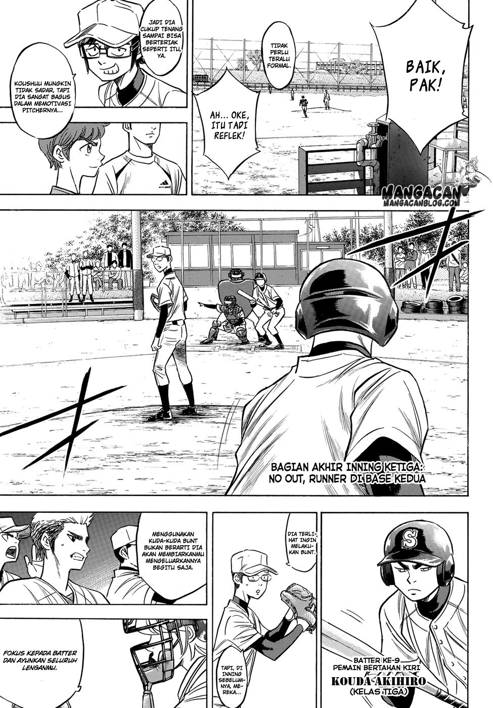Diamond no Ace Act 2 — Chapter 55, halaman 11