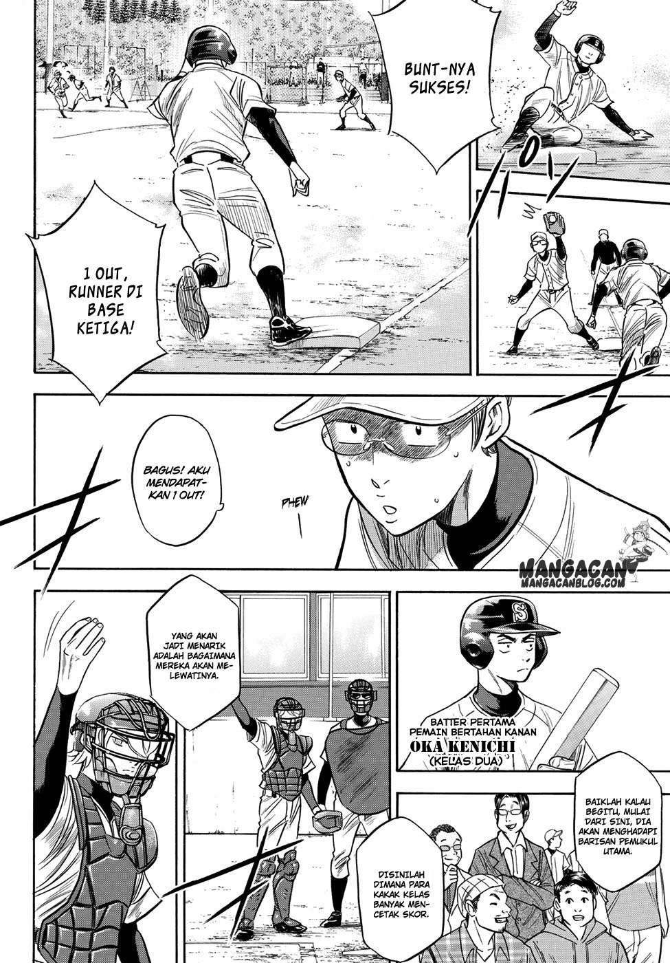 Diamond no Ace Act 2 — Chapter 55, halaman 14