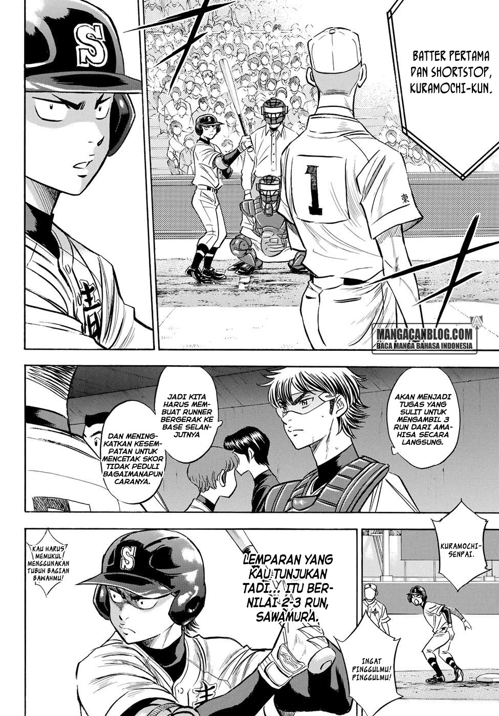 Diamond no Ace Act 2 — Chapter 44, halaman 11