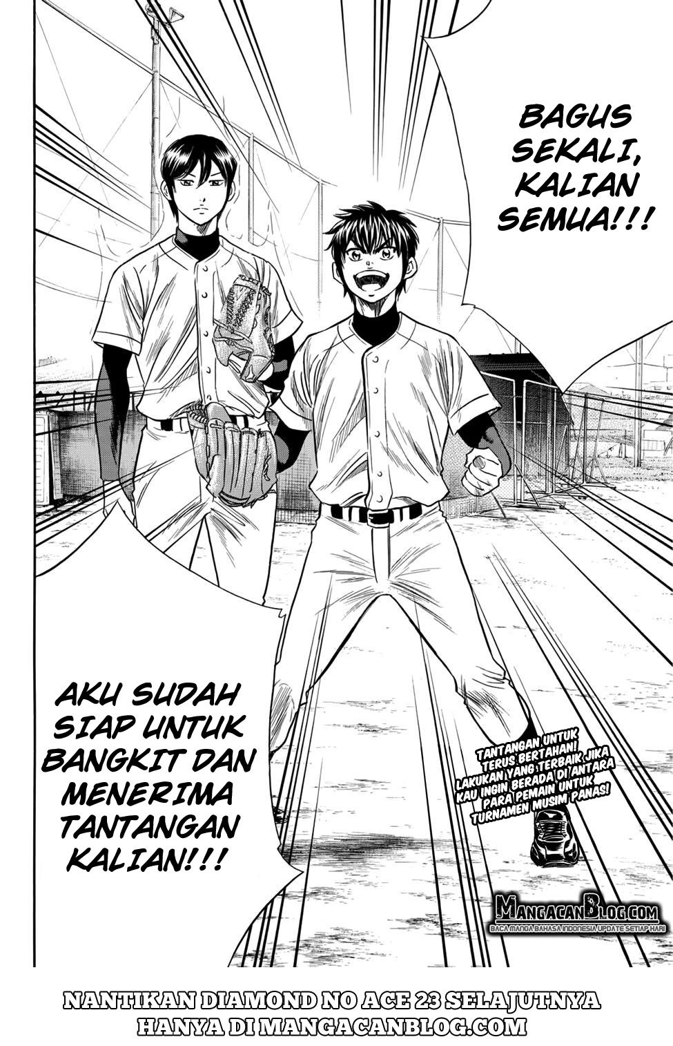 Diamond no Ace Act 2 — Chapter 22, halaman 19