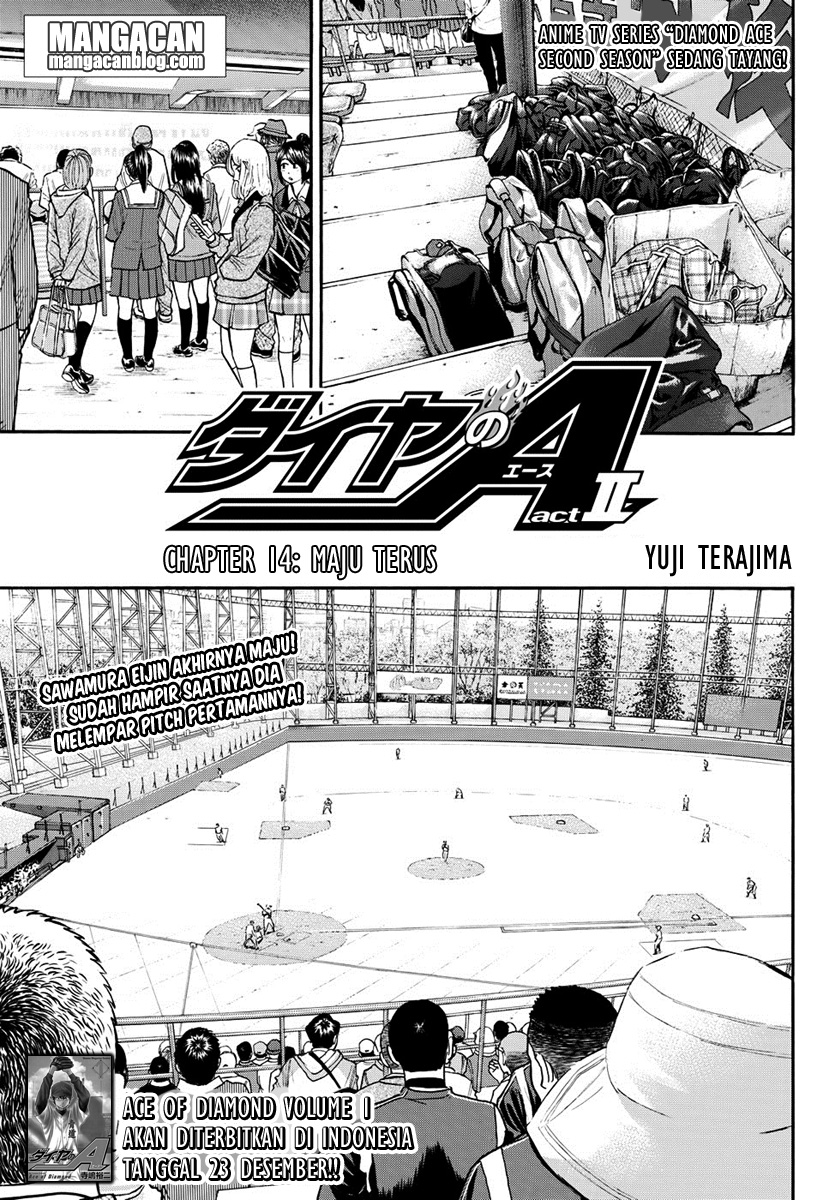 Diamond no Ace Act 2 — Chapter 14, halaman 1