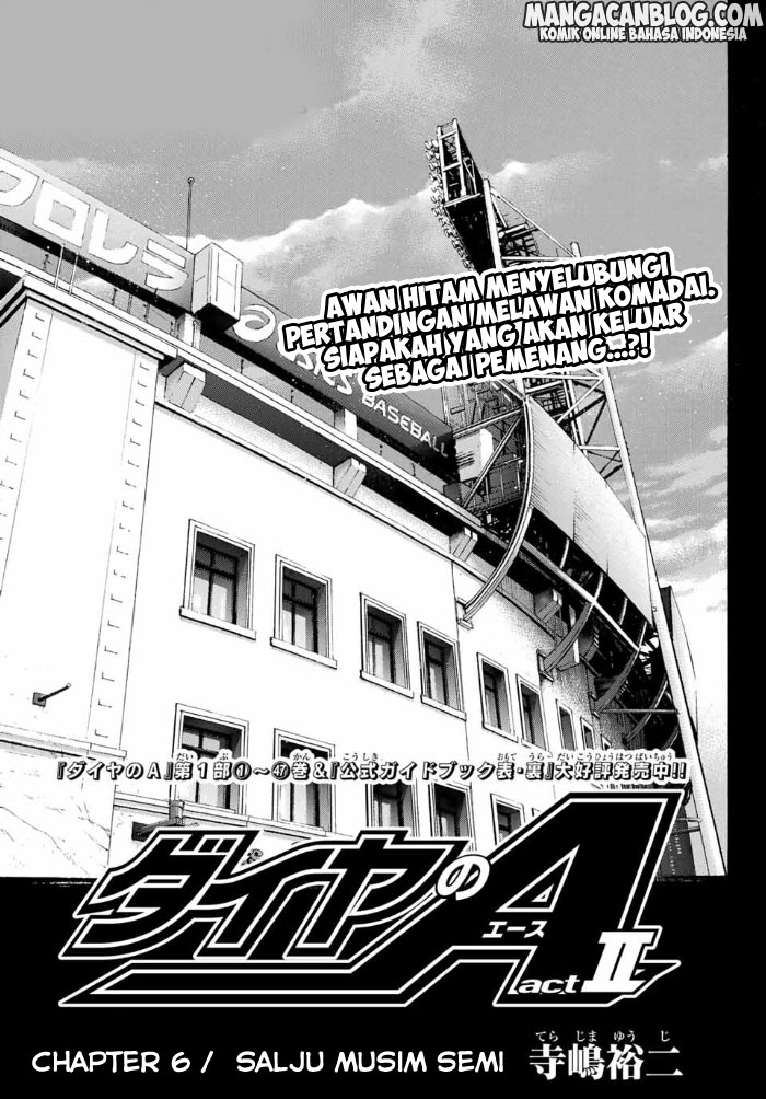 Diamond no Ace Act 2 — Chapter 6, halaman 1