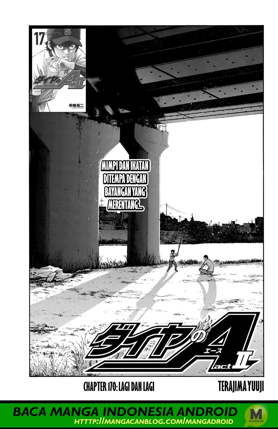 Diamond no Ace Act 2 — Chapter 170, halaman 1