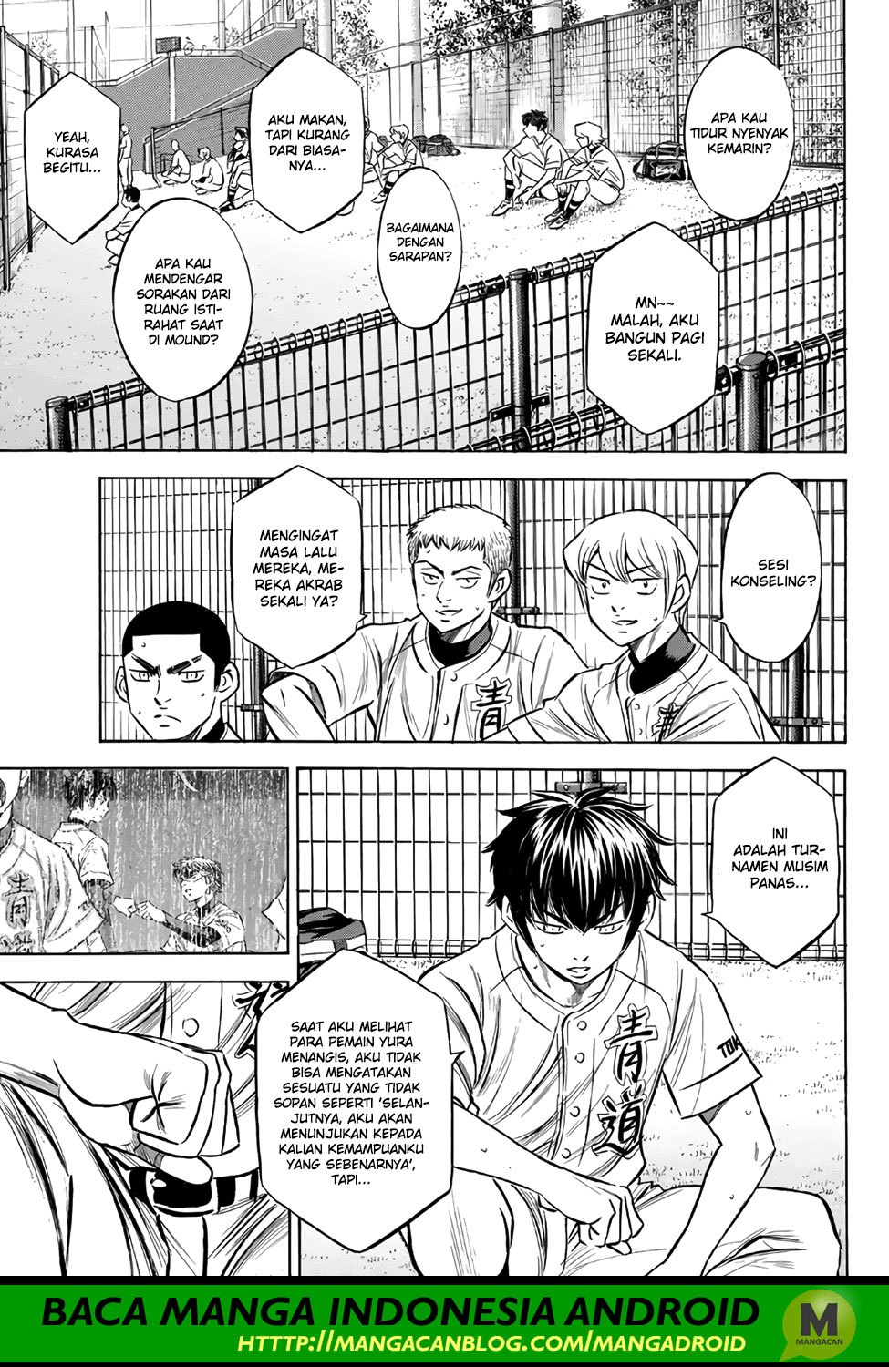 Diamond no Ace Act 2 — Chapter 158, halaman 19