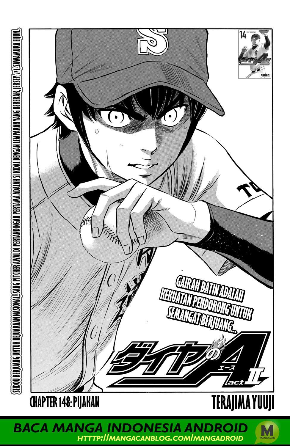 Diamond no Ace Act 2 — Chapter 148, halaman 1