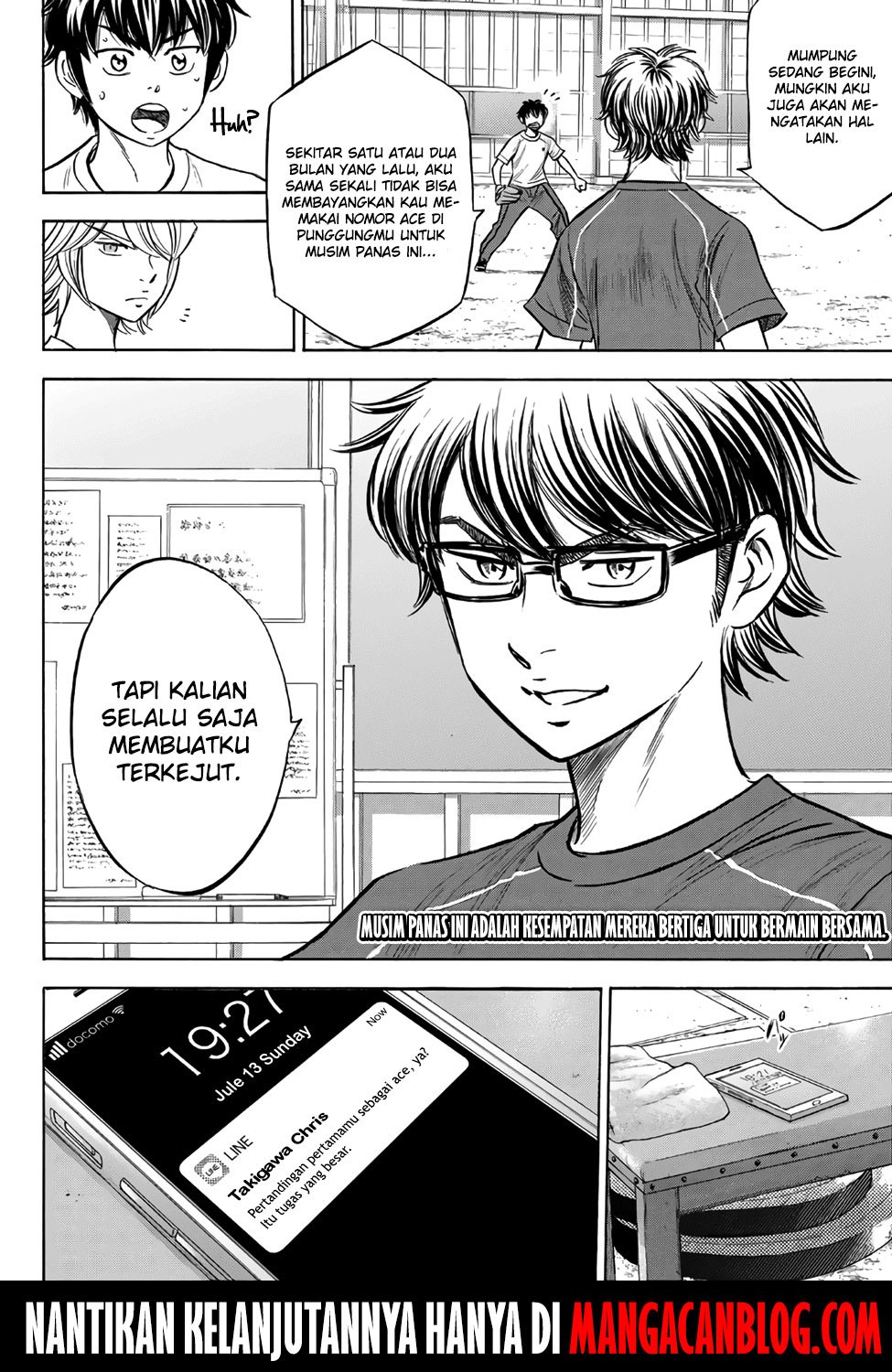 Diamond no Ace Act 2 — Chapter 145, halaman 20