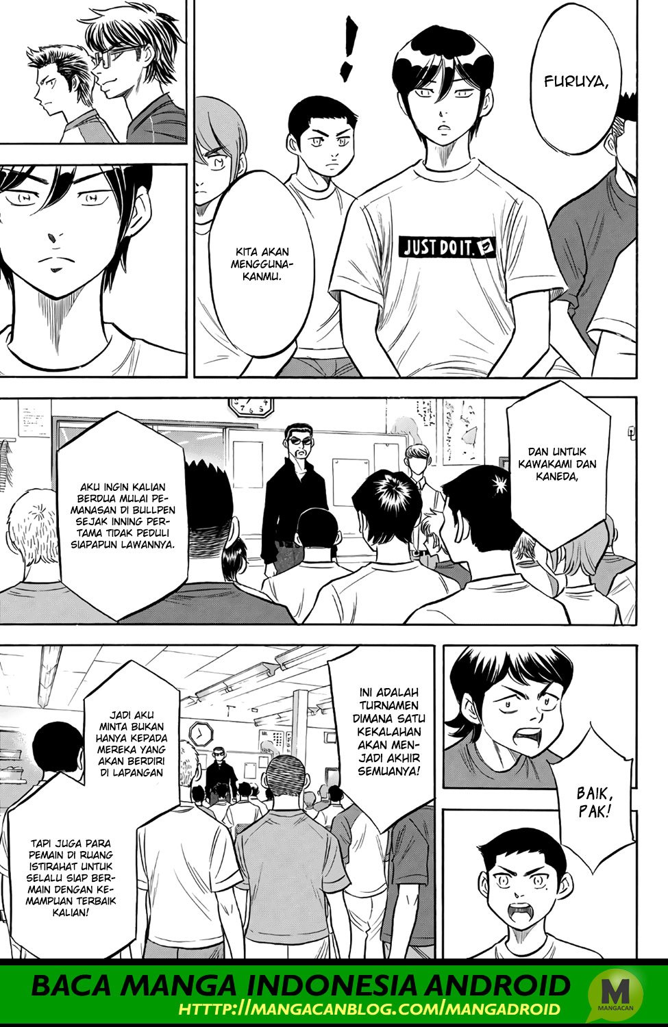 Diamond no Ace Act 2 — Chapter 145, halaman 7
