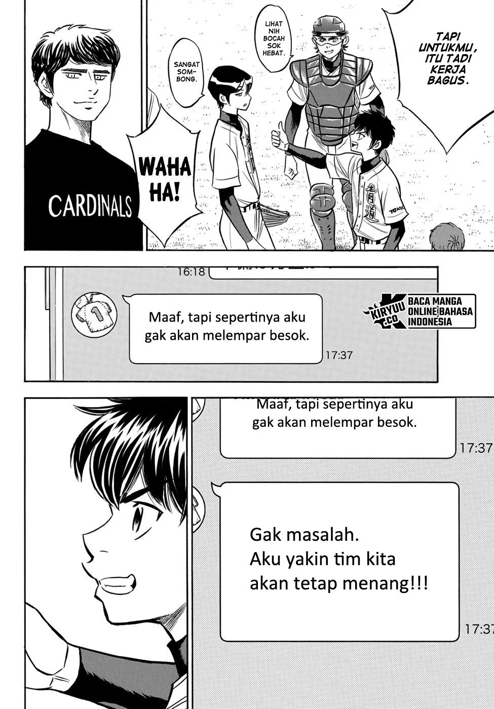 Diamond no Ace Act 2 — Chapter 206, halaman 7