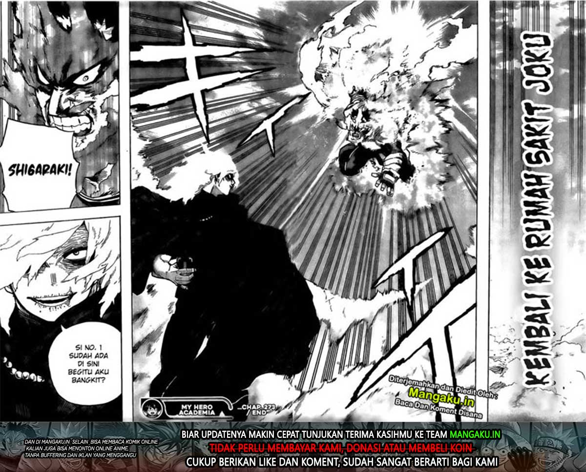 Boku no Hero Academia — Chapter 273, halaman 17