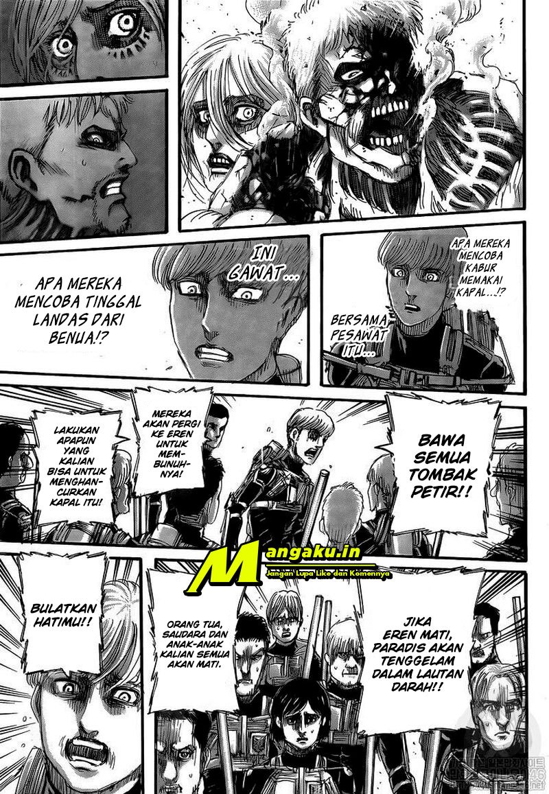 Shingeki no Kyojin — Chapter 129.1, halaman 17