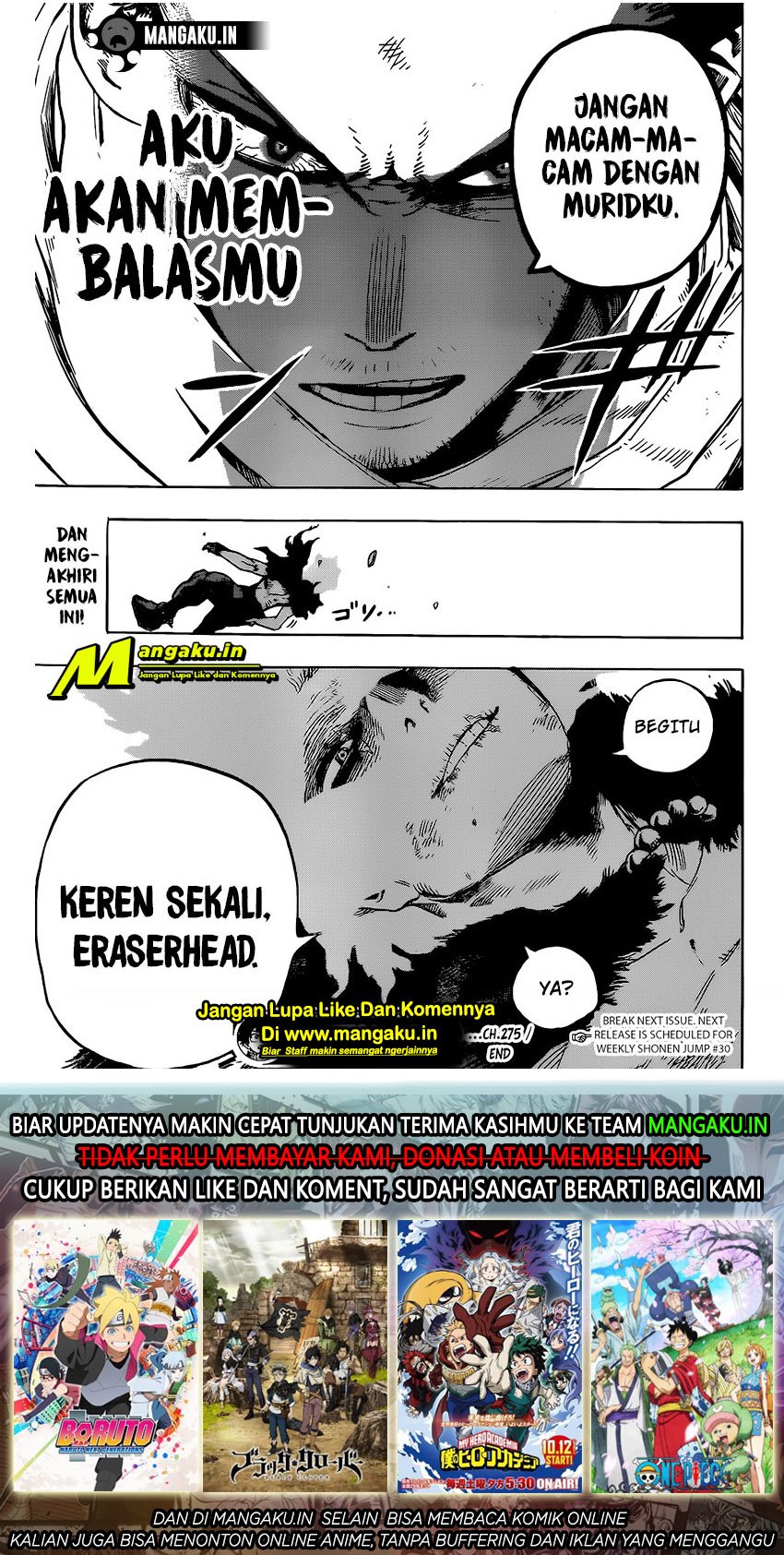 Boku no Hero Academia — Chapter 275, halaman 18