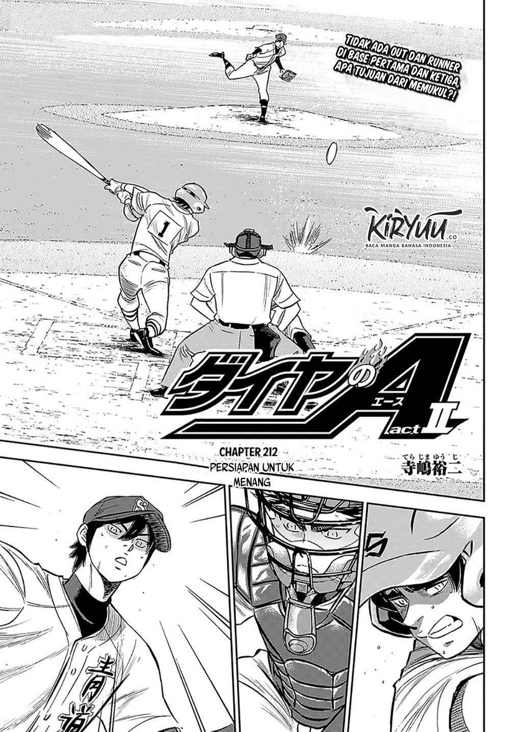 Diamond no Ace Act 2 — Chapter 212, halaman 2