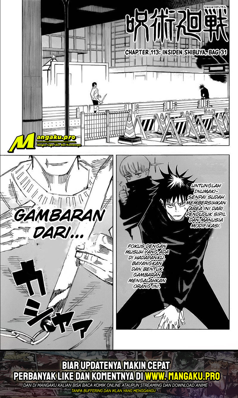 Jujutsu Kaisen — Chapter 113, halaman 2