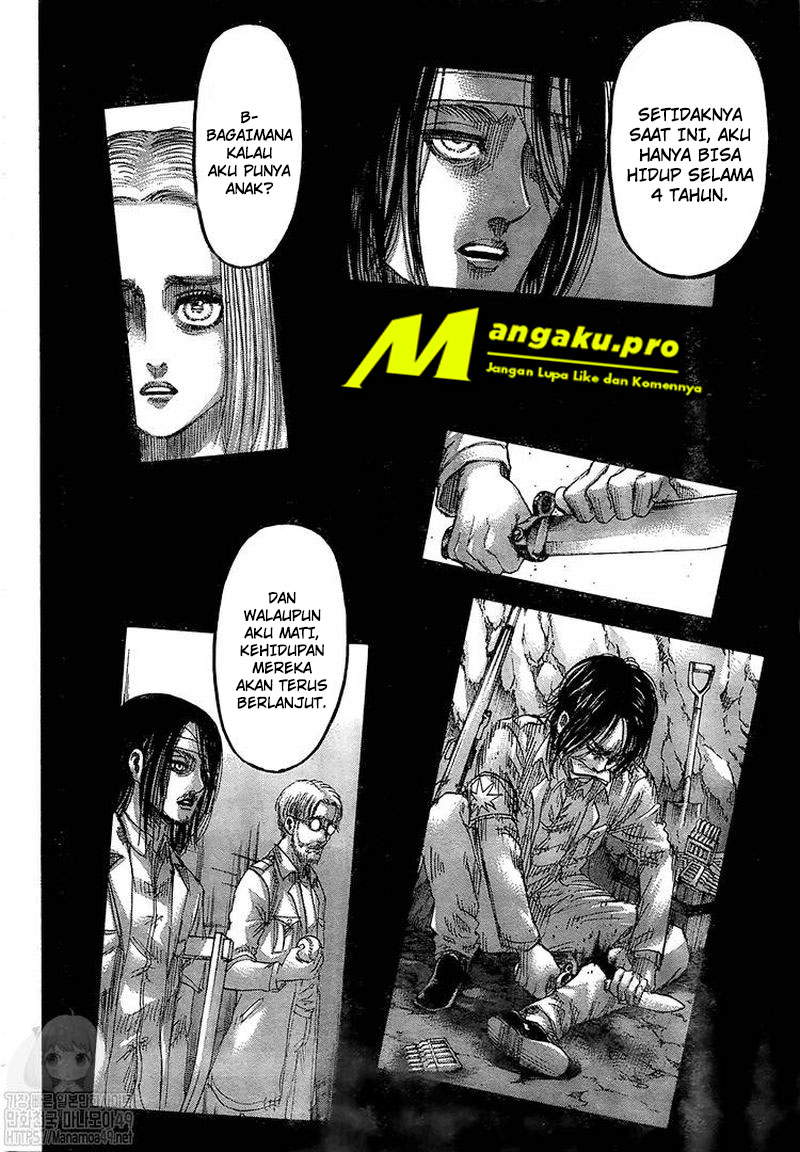Shingeki no Kyojin — Chapter 130.1, halaman 17