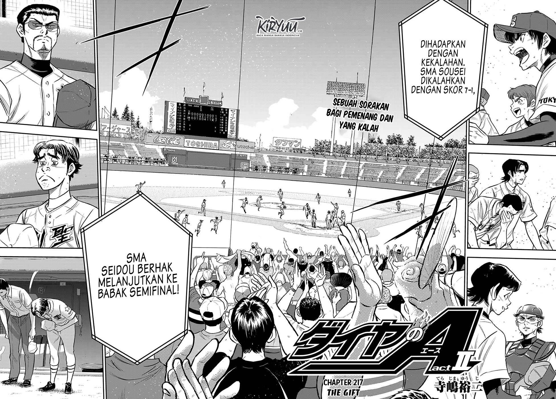 Diamond no Ace Act 2 — Chapter 217, halaman 3