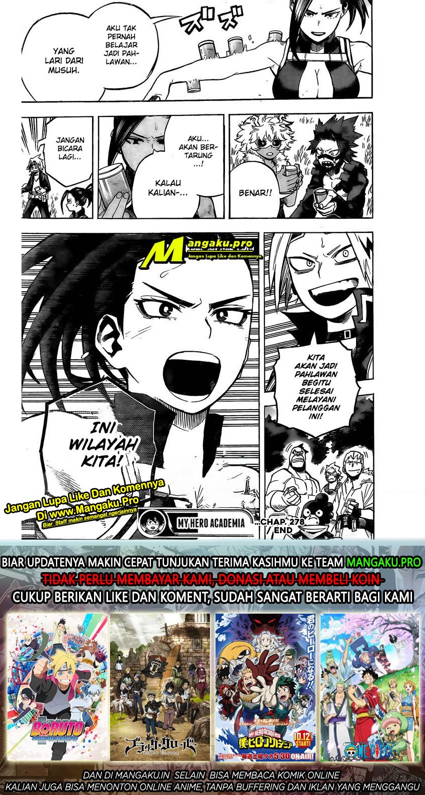 Boku no Hero Academia — Chapter 278, halaman 18