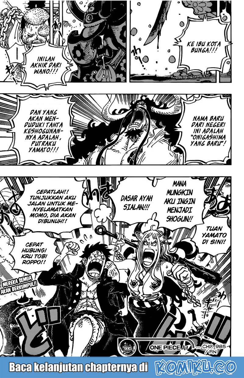 One Piece — Chapter 985, halaman 17