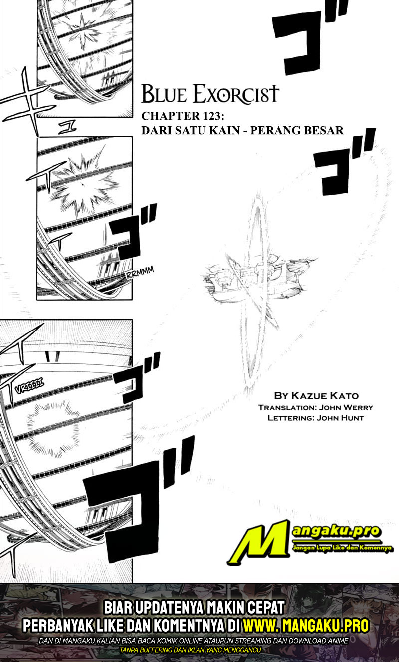 Ao no Exorcist — Chapter 123, halaman 2
