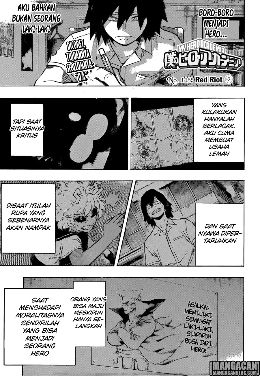 Boku no Hero Academia — Chapter 145, halaman 1