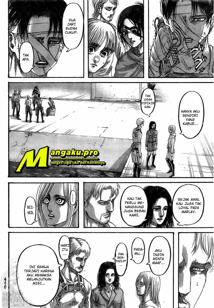 Shingeki no Kyojin — Chapter 132.1, halaman 17