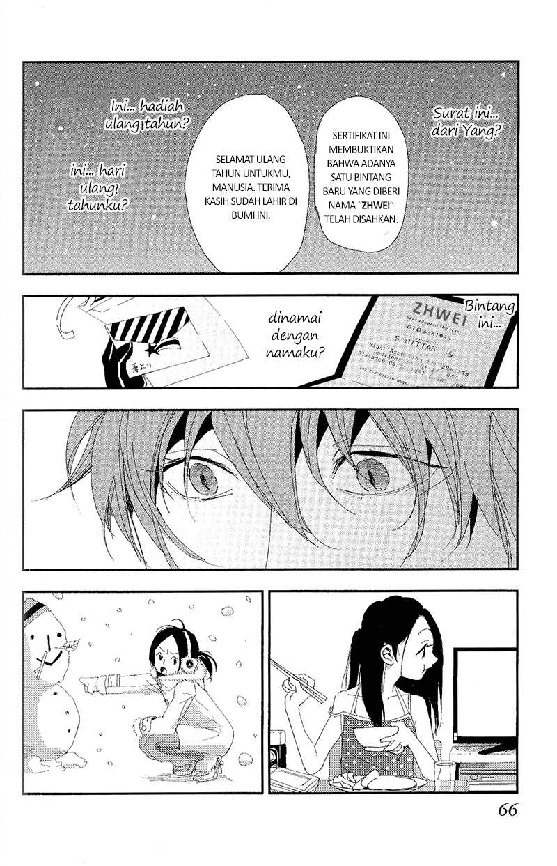 Chikyuu Umare no Anata e — Chapter 0, halaman 34