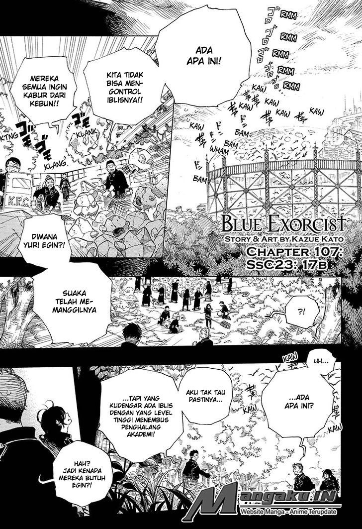 Ao no Exorcist — Chapter 107, halaman 2
