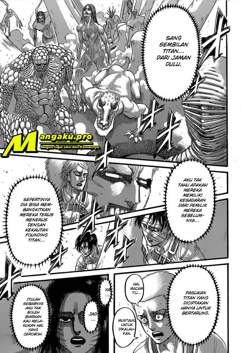 Shingeki no Kyojin — Chapter 135.1, halaman 17