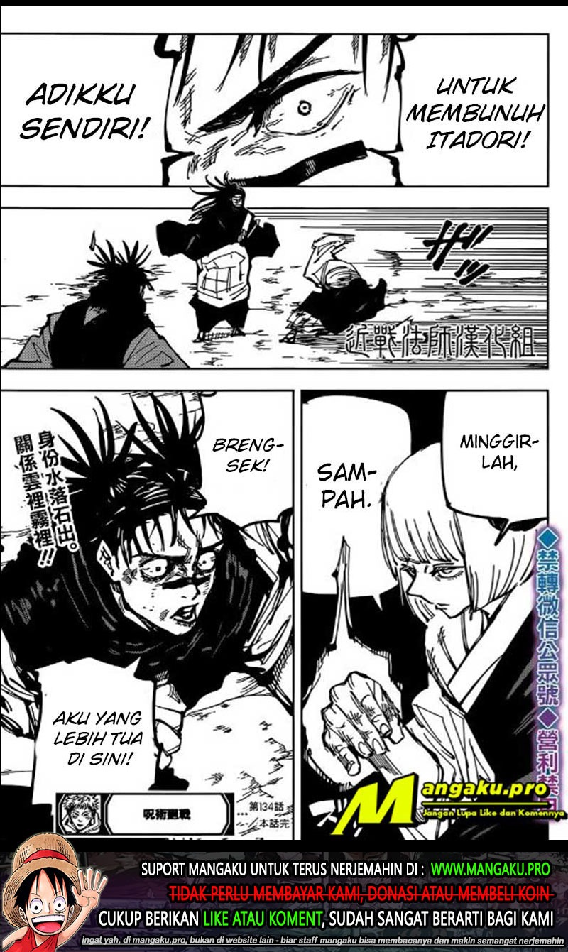 Jujutsu Kaisen — Chapter 134, halaman 18