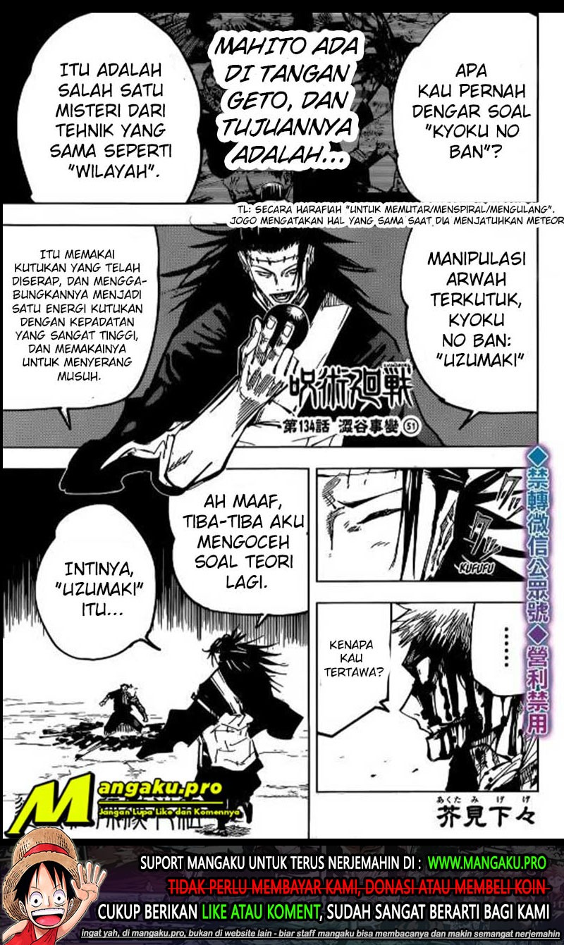 Jujutsu Kaisen — Chapter 134, halaman 2