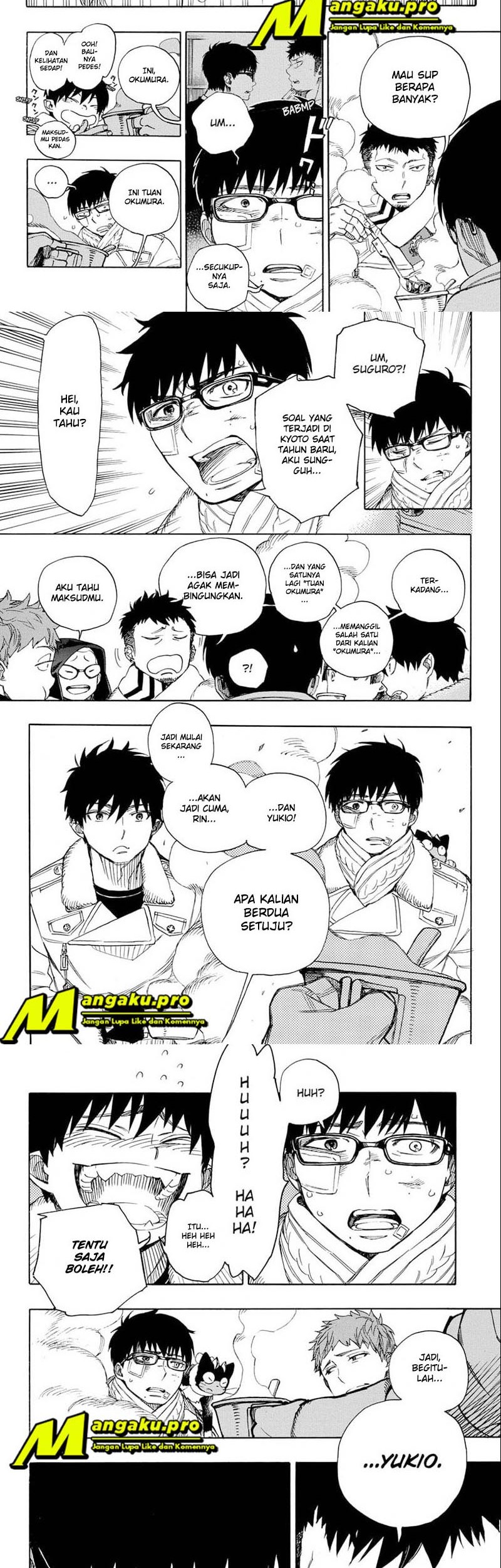 Ao no Exorcist — Chapter 128.2, halaman 6