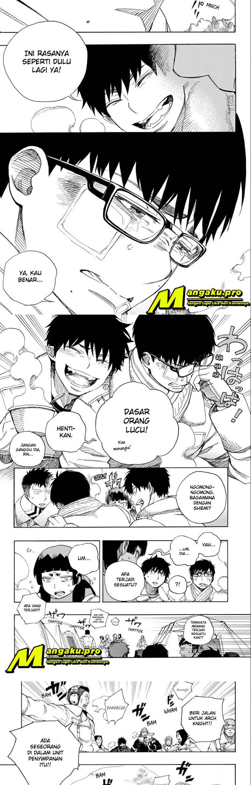 Ao no Exorcist — Chapter 128.2, halaman 9