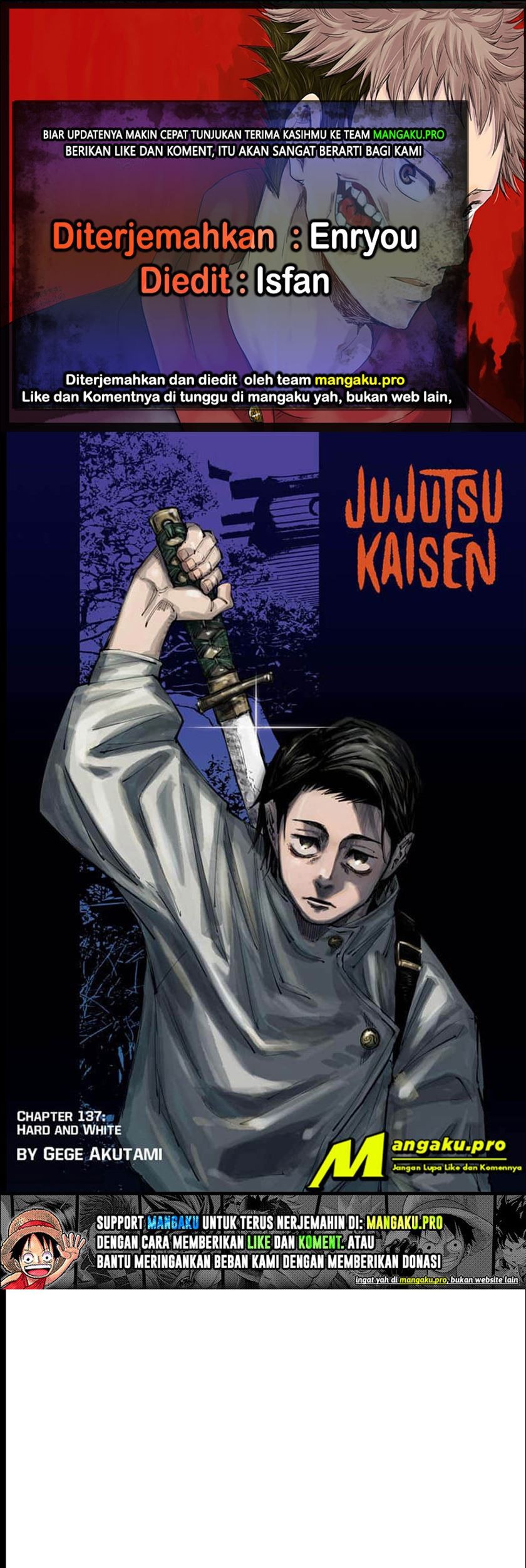 Jujutsu Kaisen — Chapter 137, halaman 1