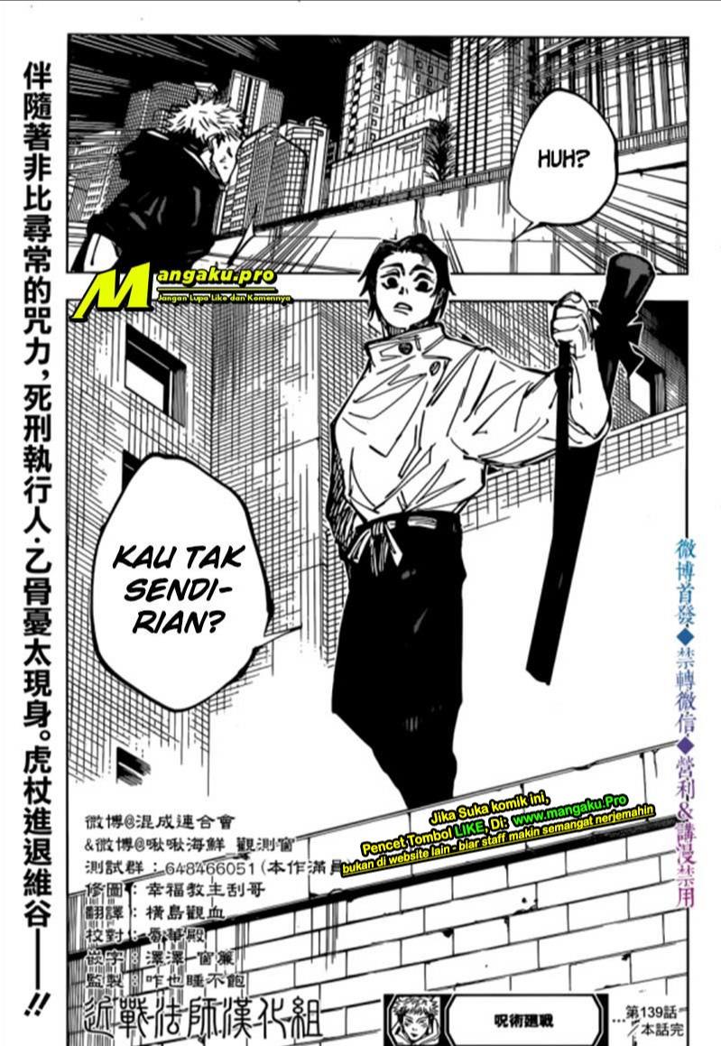 Jujutsu Kaisen — Chapter 139, halaman 18