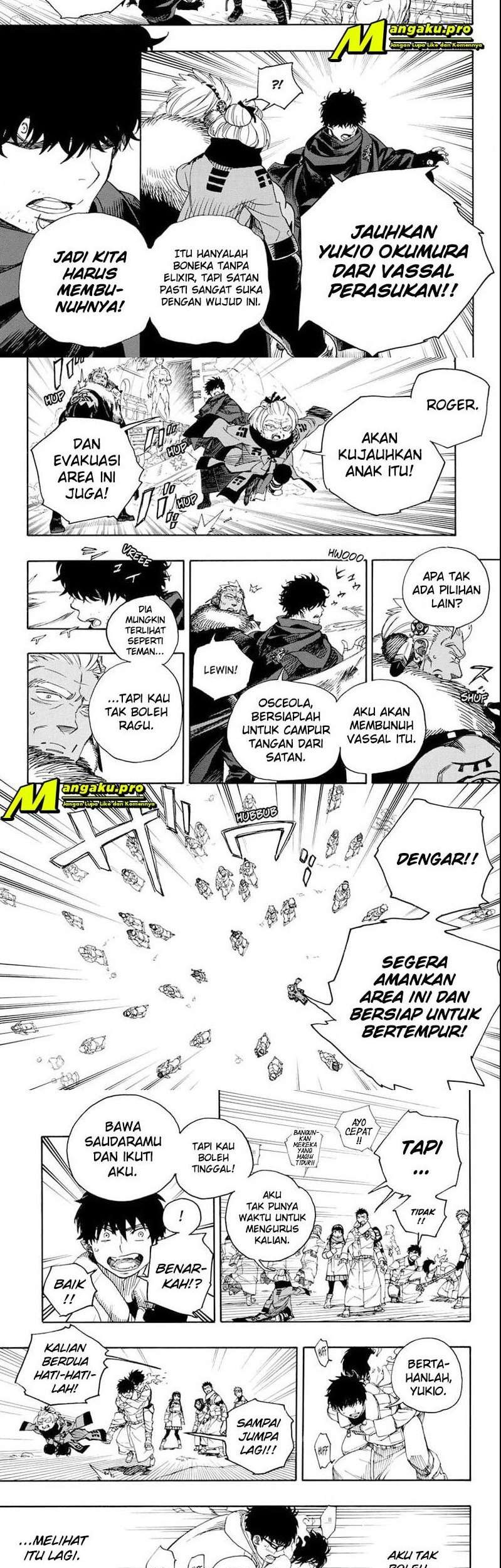 Ao no Exorcist — Chapter 129.1, halaman 3