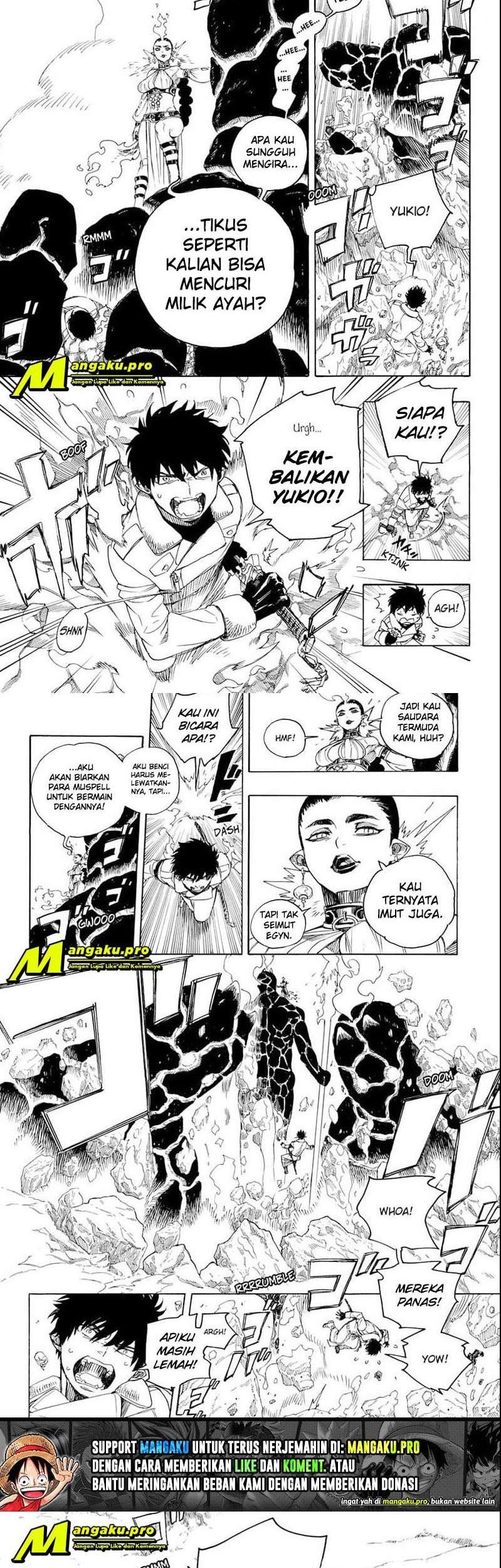 Ao no Exorcist — Chapter 129.1, halaman 9