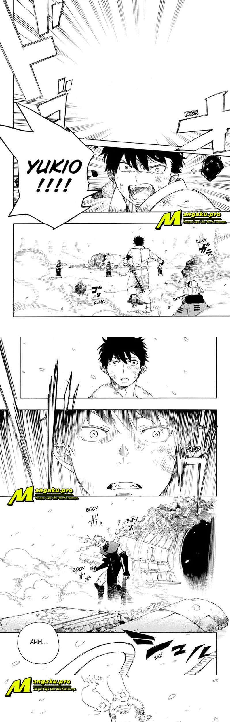 Ao no Exorcist — Chapter 129.2, halaman 8