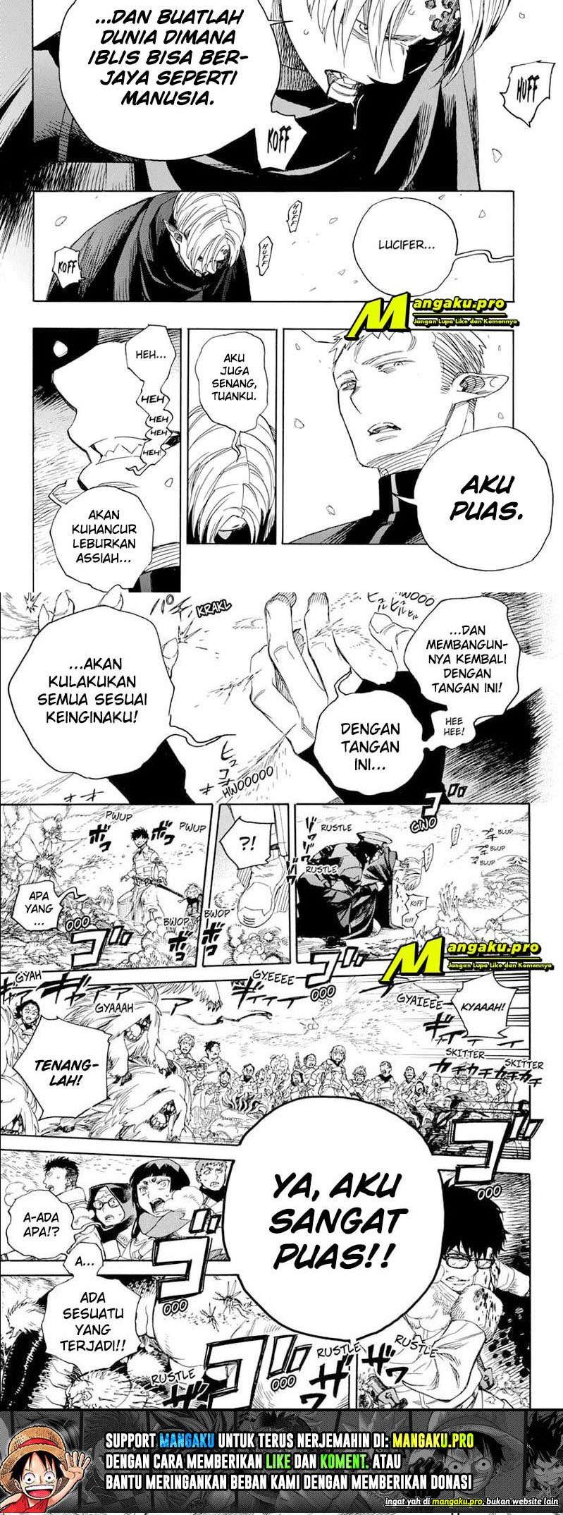 Ao no Exorcist — Chapter 129.2, halaman 10