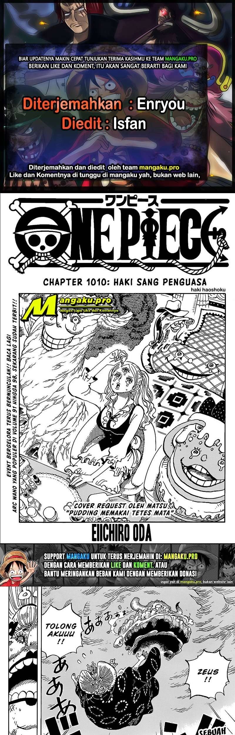 One Piece — Chapter 1010, halaman 1
